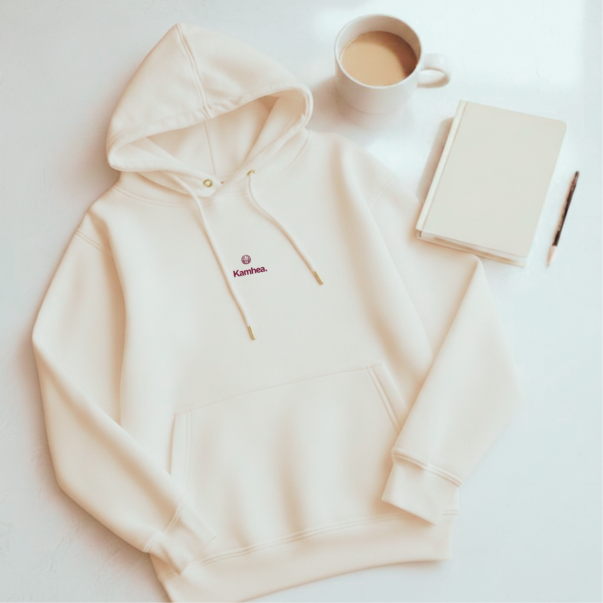 Adulte - Sweat blanc à capuche