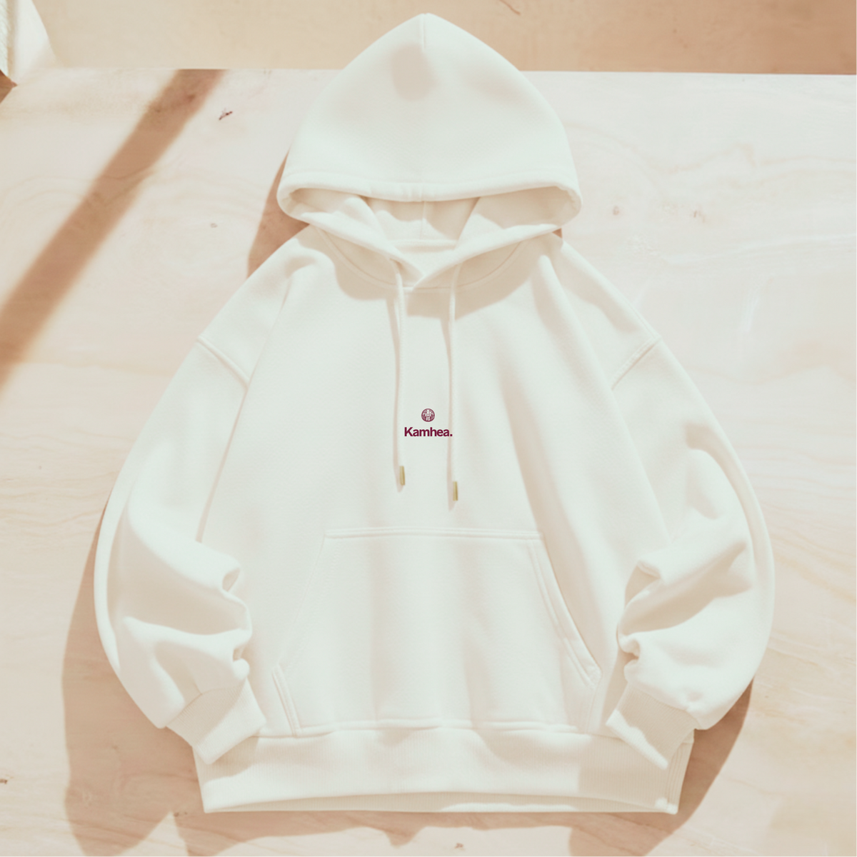 Adulte - Sweat blanc à capuche